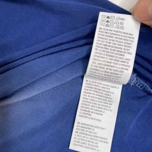 AEO | Women's Blue Ombre Soft & Sexy Tank Top Blouse Size Medium - Picture 10 of 11